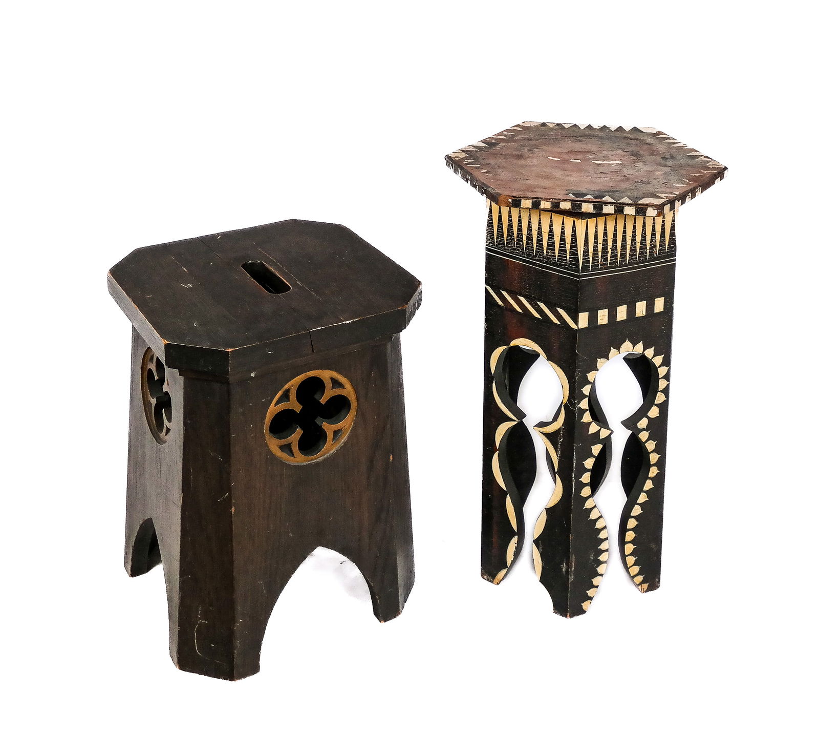 Arts & Crafts Moroccan Tabourets, 2 (1 of 7)