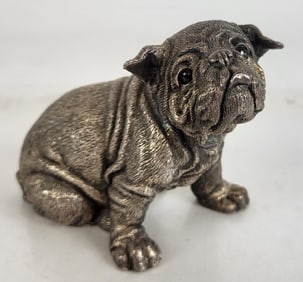 Sterling Silver-Clad Bulldog