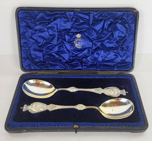 Two-Piece Silver Plate Serving Set