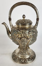 Bailey, Banks & Biddle Sterling Kettle on stand