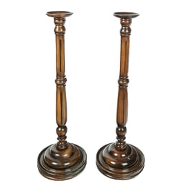 Pair Of Regency Candle Stands