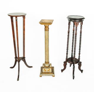 Three Decorative Pedestals