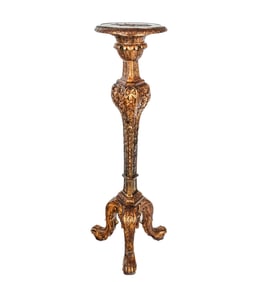 Venetian Gilt Decorated Pedestal