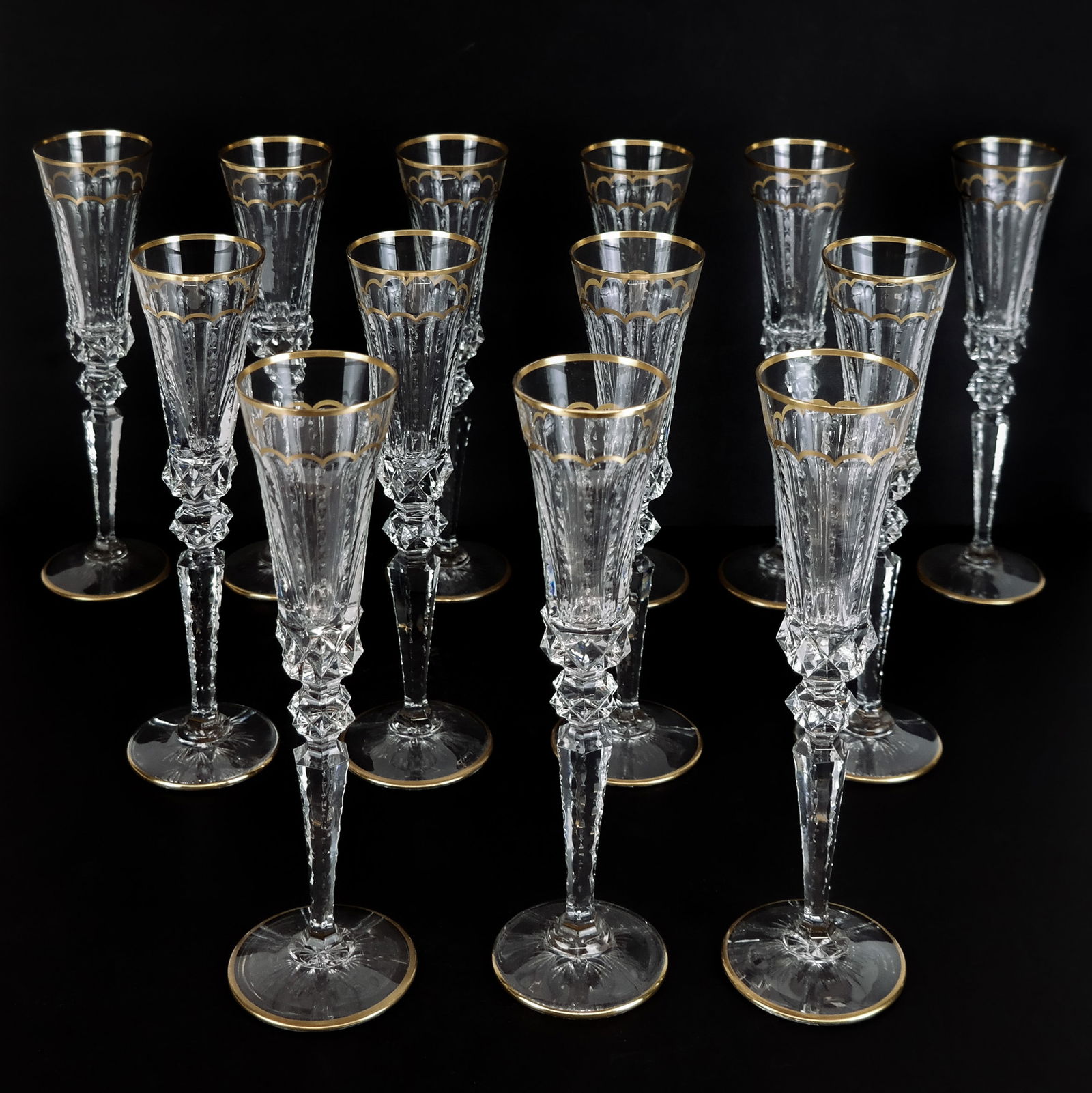 13 Saint Louis Excellence Crystal Champagne Flutes (1 of 8)