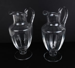 Baccarat Pair of Crystal "Capri" Ewers