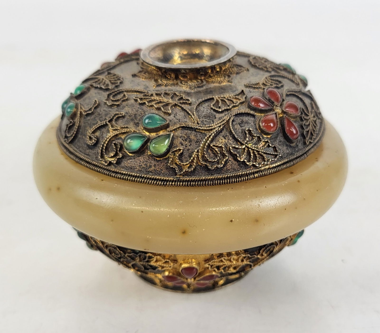 Gilt Silver and Gemstone Trinket Box (1 of 13)