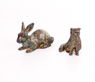 Two Sterling Silver Animals