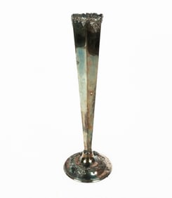 Sheffield Silver Plate Grand Trumpet Vase