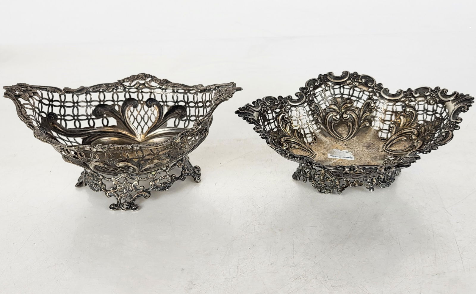 Two Silver Reticulated Candy Dishes (1 of 12)