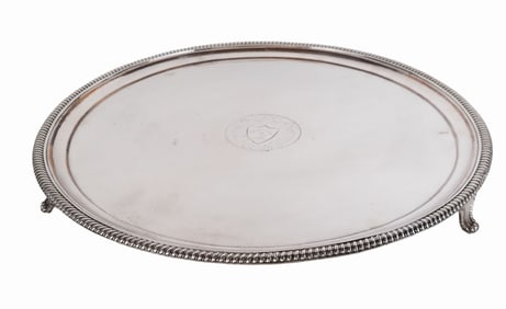 Antique Sheffield Silver Plate Salver