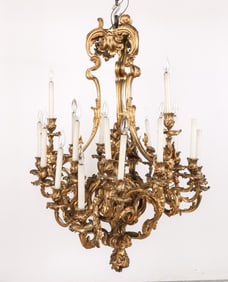 Louis XV Palatial Bronze Dore Chandelier