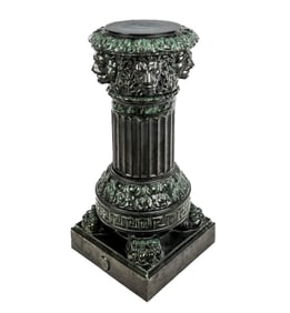 Zsolnay Neoclassical Ceramic Pedestal