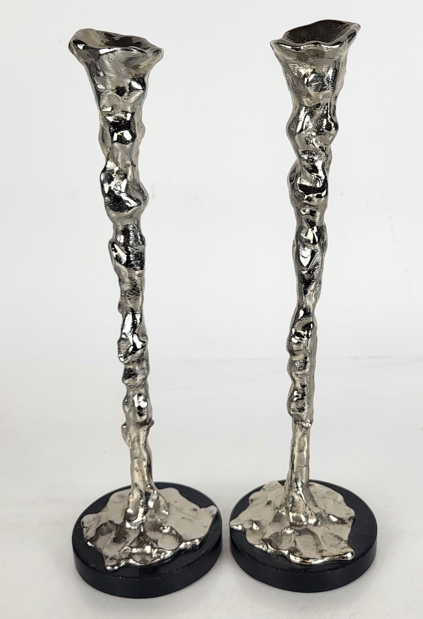 Michael Aram Pair of Brutalist Candlesticks (1 of 11)