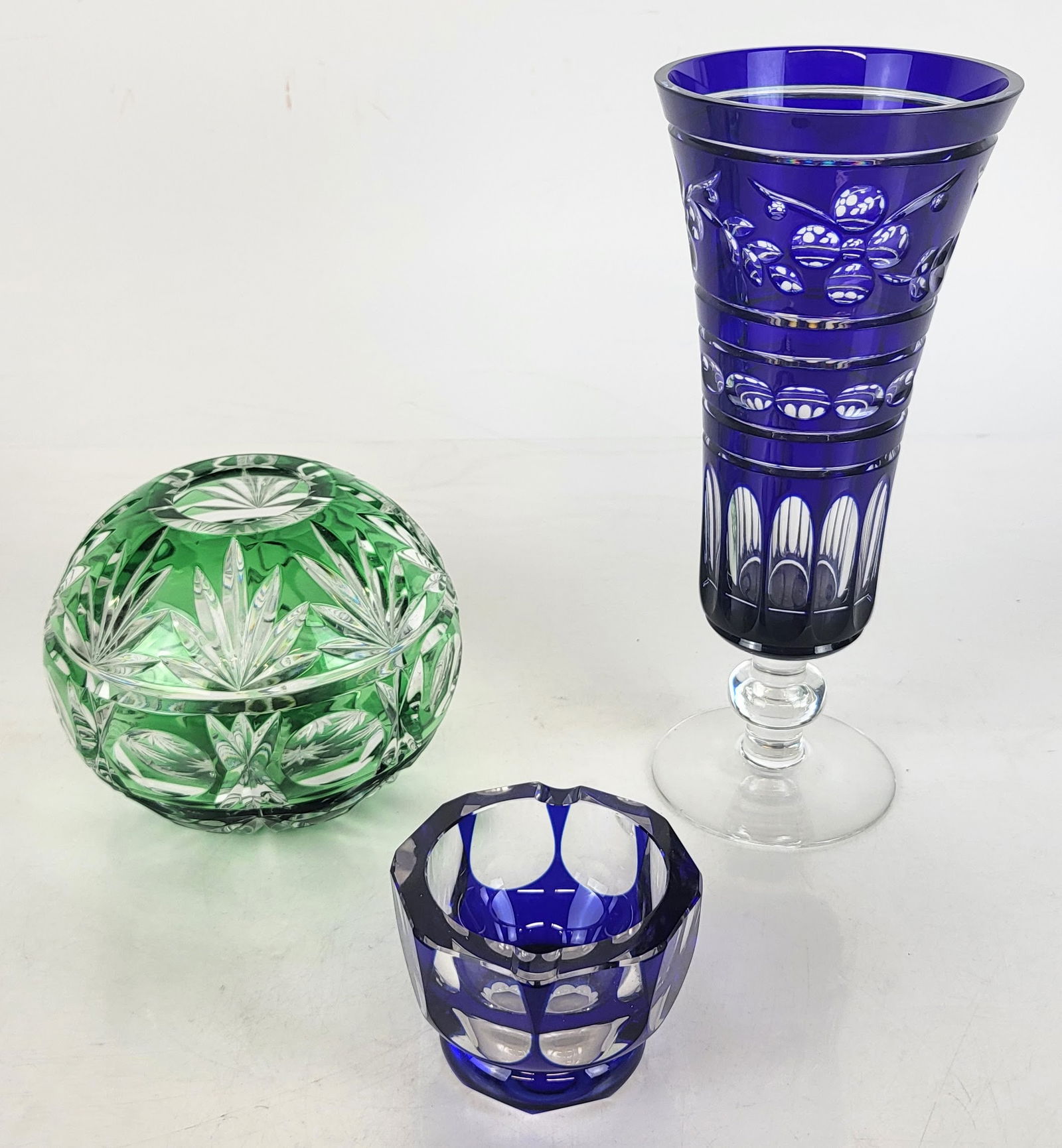 Three Cut to Clear Glass Tablewares (1 of 13)
