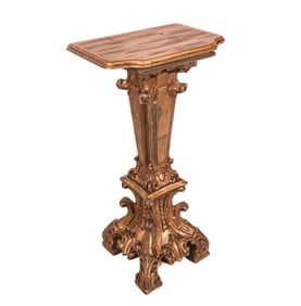 Venetian Gilt Decorated Pedestal