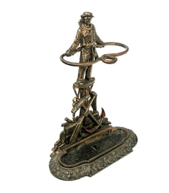 Bronze Figural Umbrella Stand