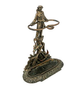 Bronze Figural Umbrella Stand