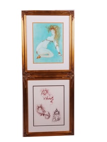 Leonor FINI, Two Framed Lithographs