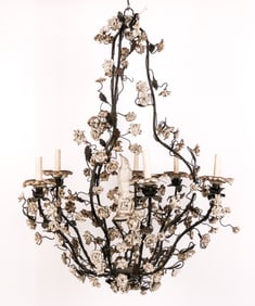 French Provincial Foliate Chandelier
