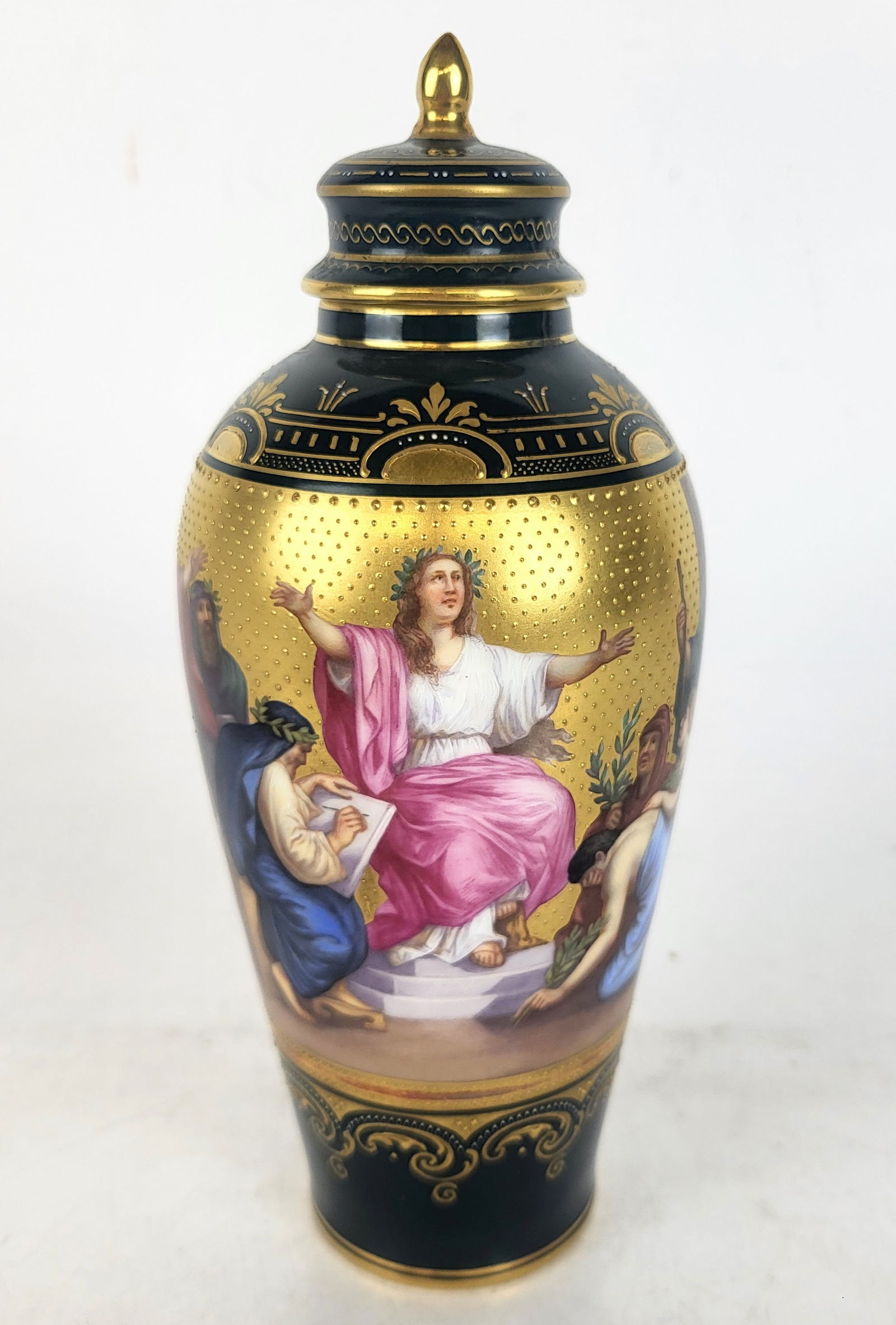 Royal Vienna Figural Painted Vase (1 of 12)