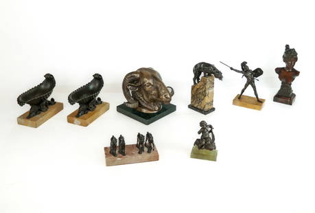 Villanis and other Stone & Bronze Sculpture, 8