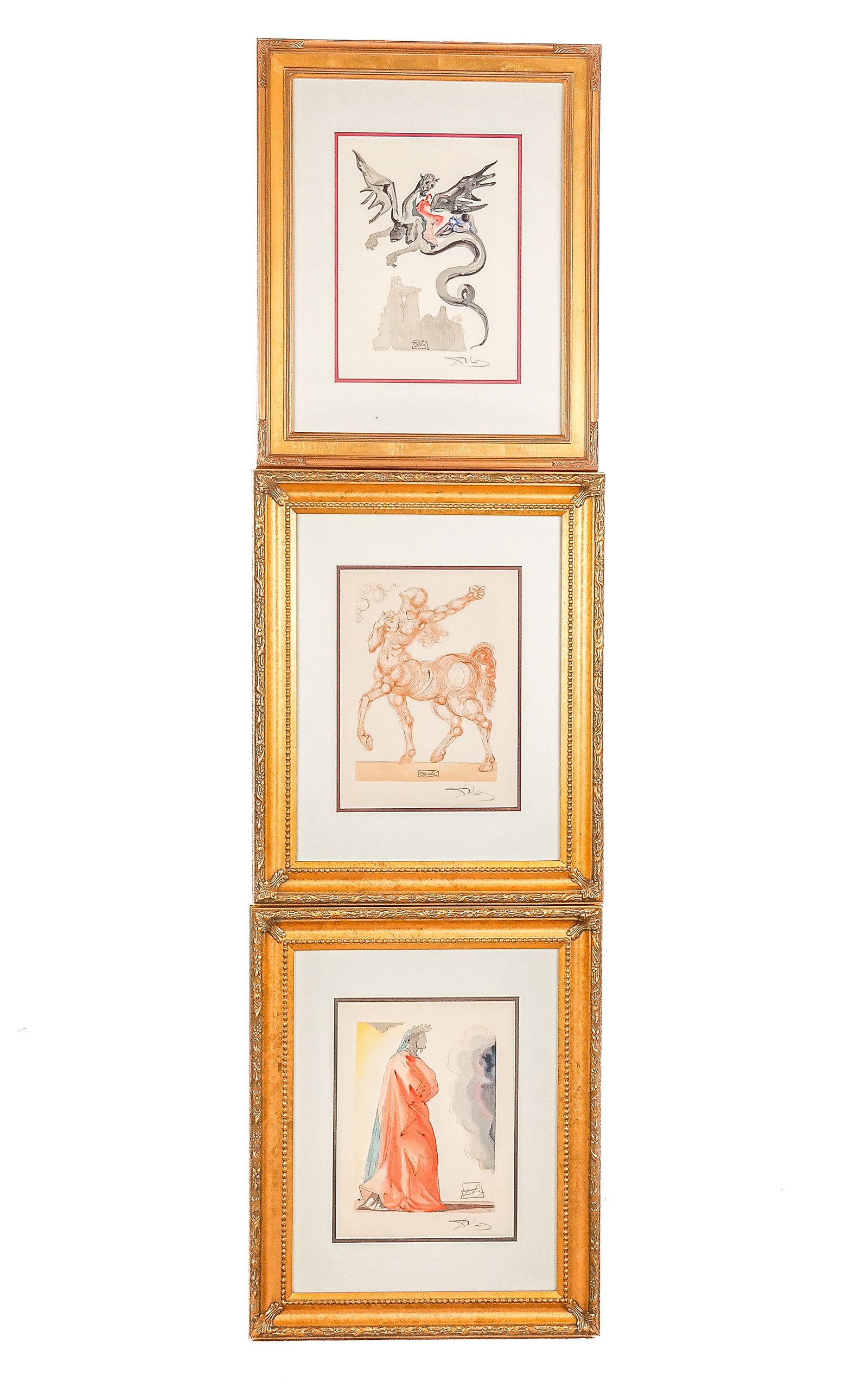 Salvador DALI, Three Woodcuts from Inferno (1 of 13)