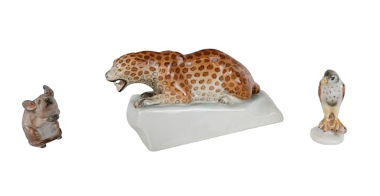 Herend Porcelain Figurines, 3