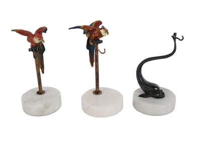 Franz Bergmann and Other Bronze Watch Stands, 3