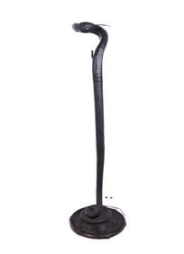 Snake-Form Floor Lamp After Edgar Brandt