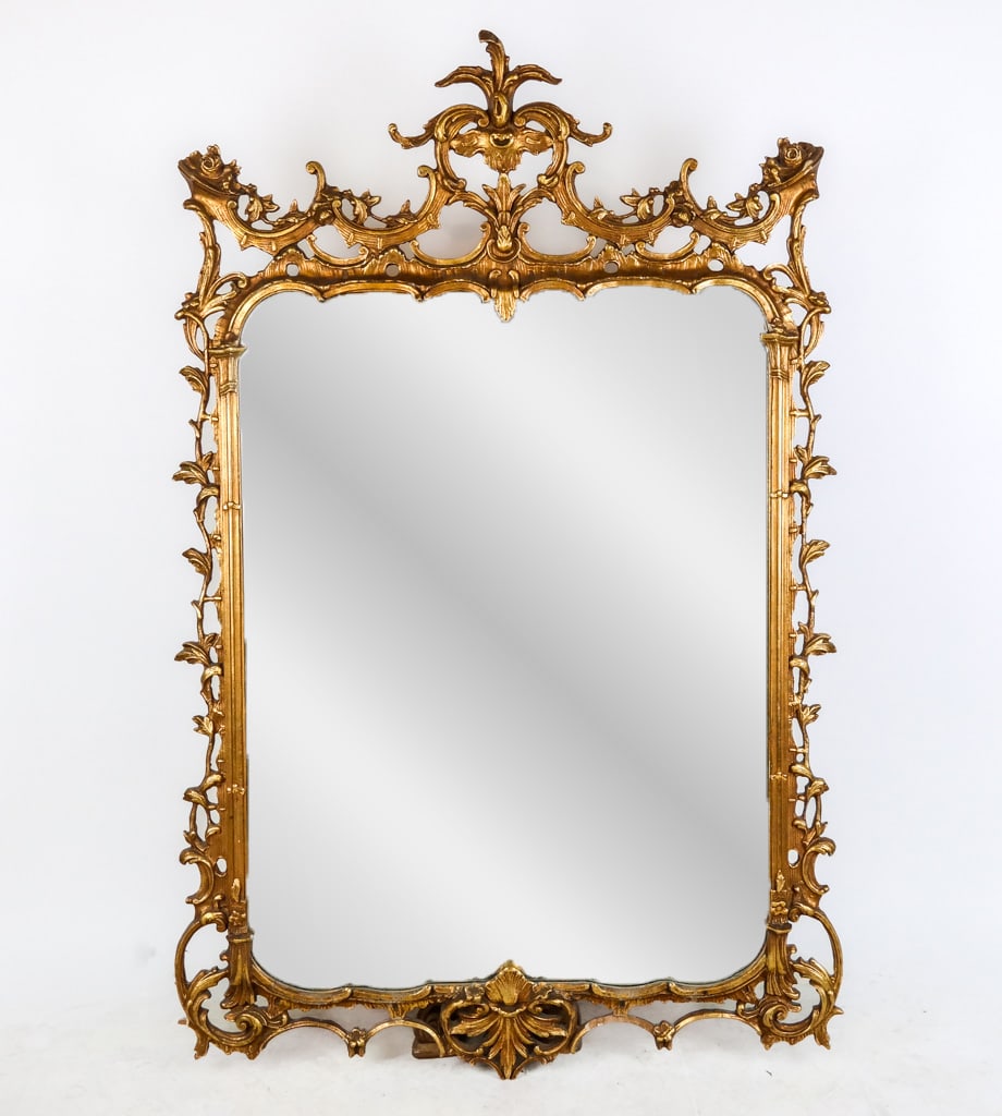 Venetian Giltwood Mirror: Venetian giltwood mirror. [Approx: 70" x 49" ] From the esteemed collection of Neil Zukerman former owner CFM Gallery.