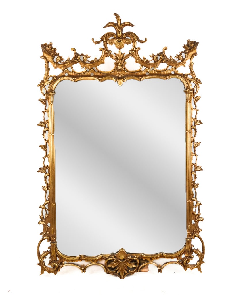 Venetian Giltwood Mirror: Venetian giltwood mirror. [Approx: 70" x 49" ] From the esteemed collection of Neil Zukerman former owner CFM Gallery.