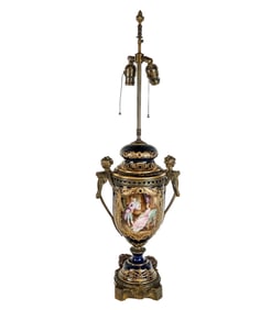 Sevres Porcelain Vase Adapted as a Lamp