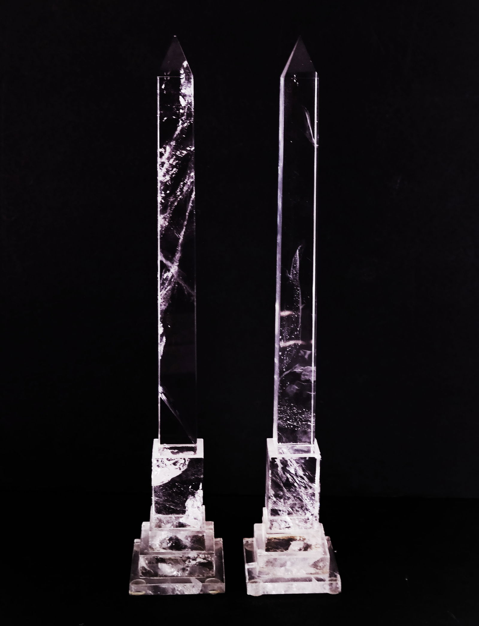 Pair of Rock Crystal Obelisks (1 of 8)