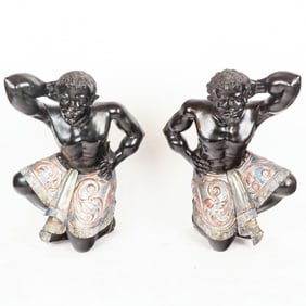 Venetian-Style Rococo Blackamoor Figure