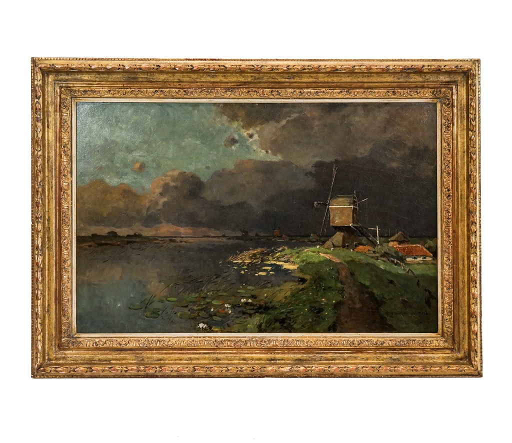 Attrib. C. VREEDENBURGH: Windmill Landscape - O/C (1 of 15)