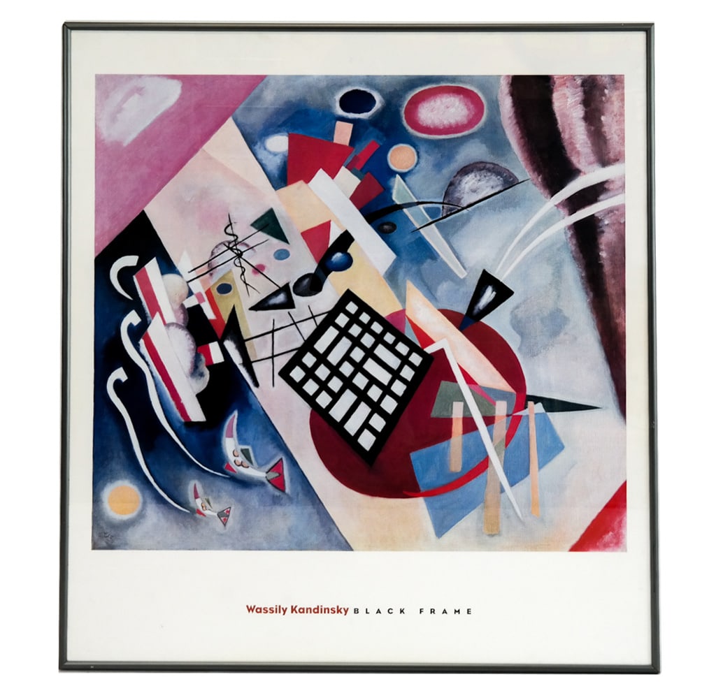 Framed Wassily Kandinsky "Black Frame" Art Poster (1 of 14)