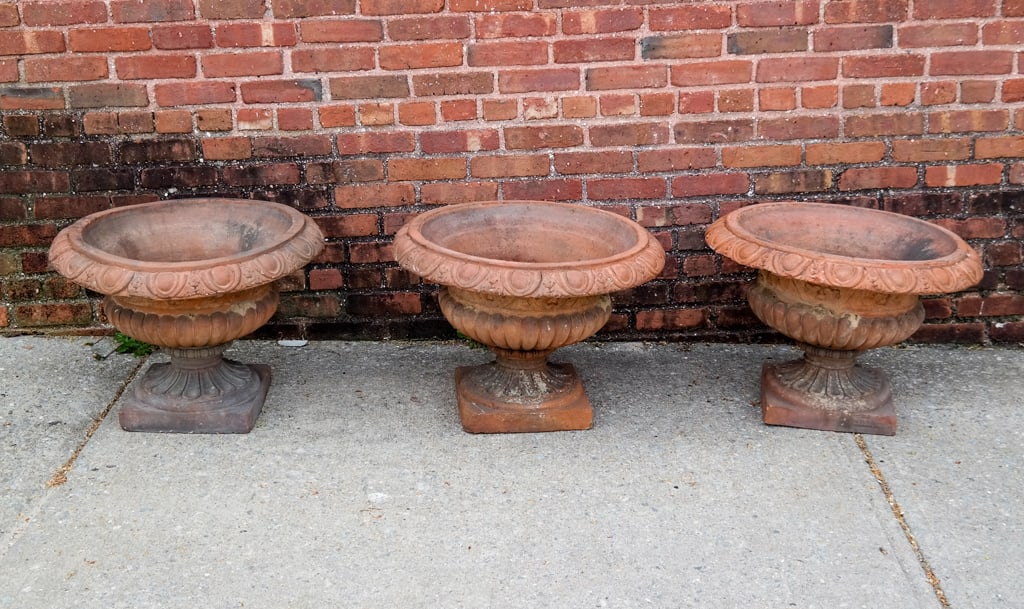 Set of Terra Cotta Two Part Planters, 3 (1 of 18)