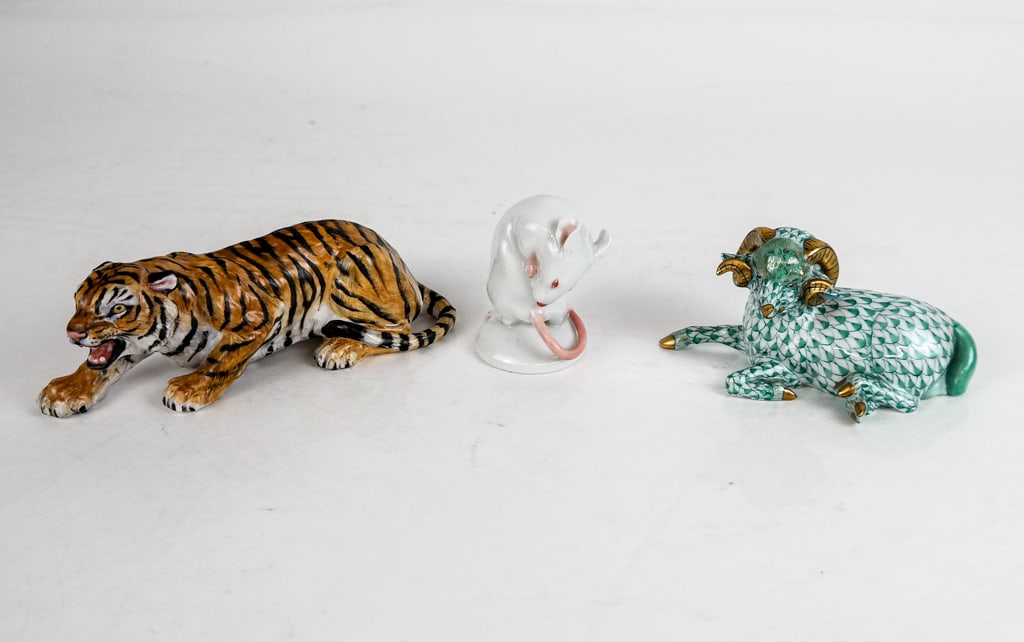 Herend and Other Porcelain Animal Figurines, 3 (1 of 17)