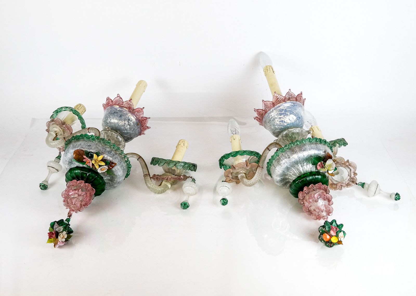 Pair of Murano Glass Wall Sconces, 2 (1 of 19)