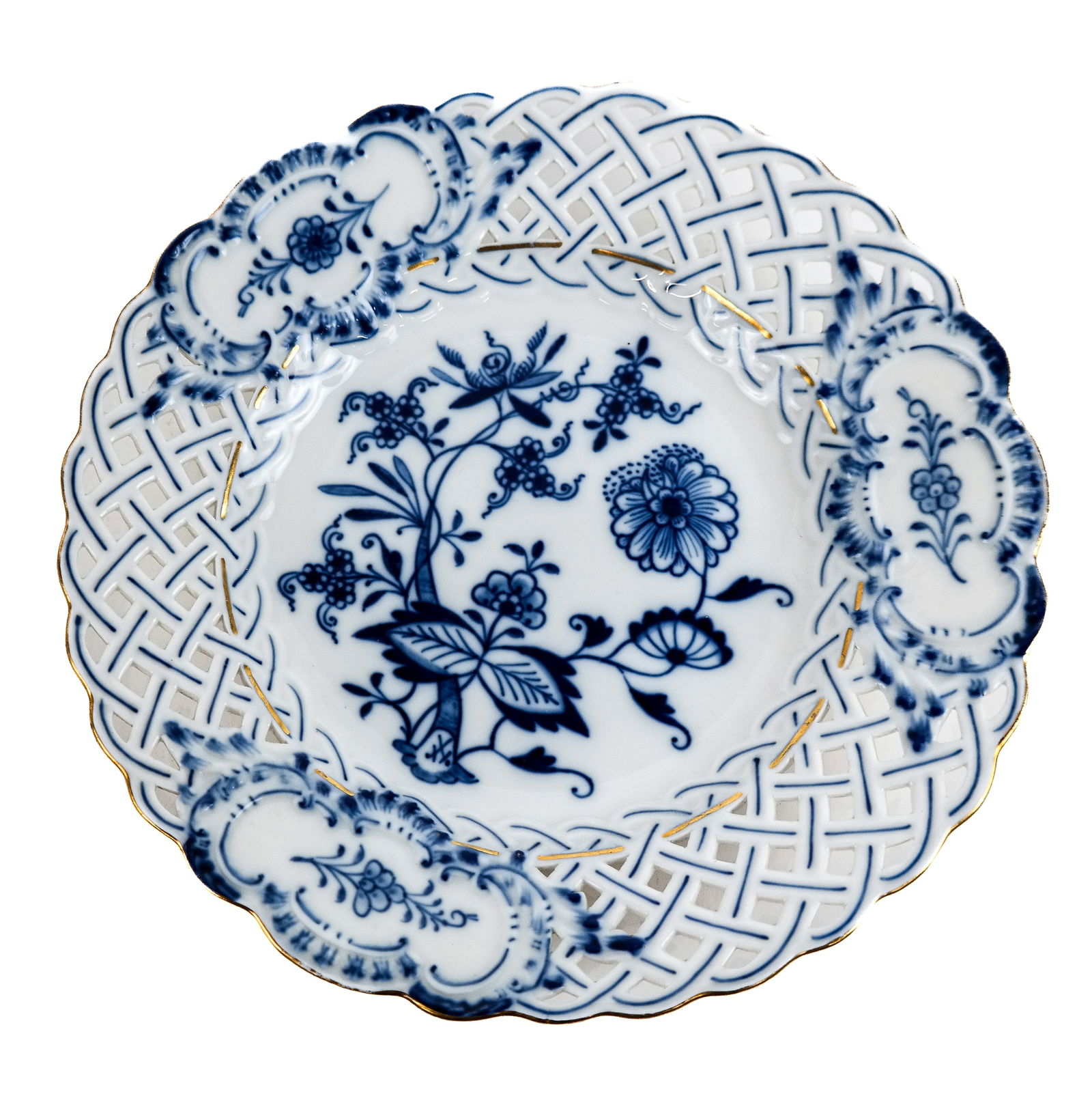 Meissen Porcelain "Blue Onion" Dessert Plates (1 of 10)