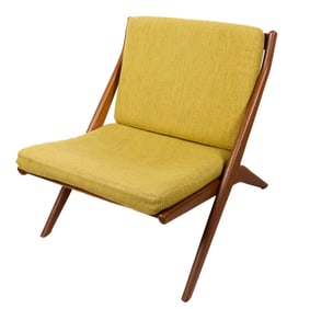 Folke Ohlsson for Duk Teak Scissor Chair