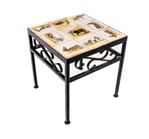 Arts and Crafts Spanish Tile Topped Table