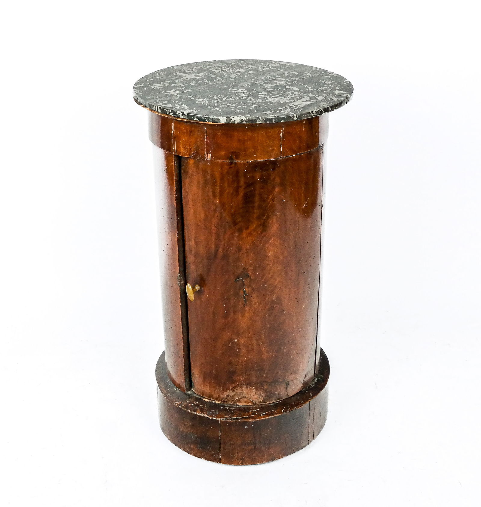 French Empire Mahogany and Marble Top Drum Table (1 of 9)