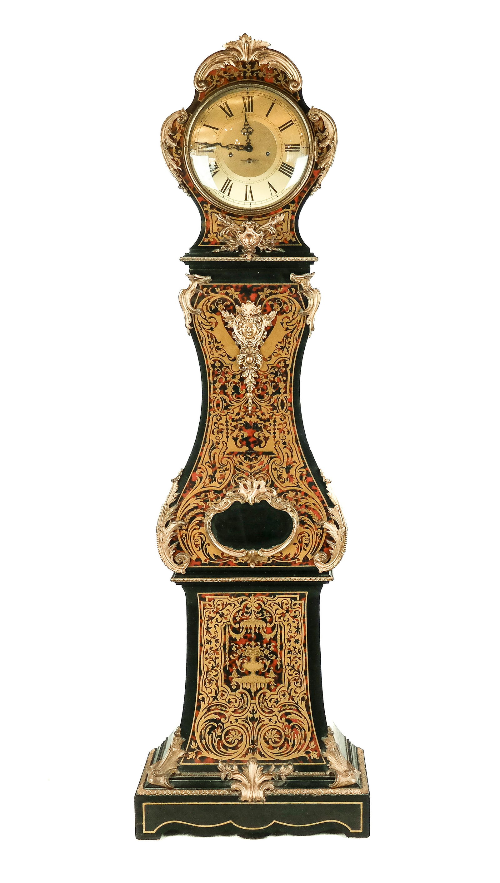 Louis XVI Boulle and Dore Bombe Longcase Clock (1 of 16)