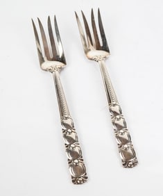 Tiffany & Co. Pair Sterling Silver Serving Forks