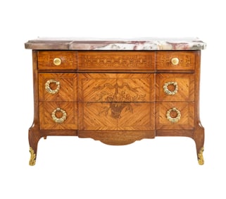 Salesman Sample of a Louis XV Marble Top Commode