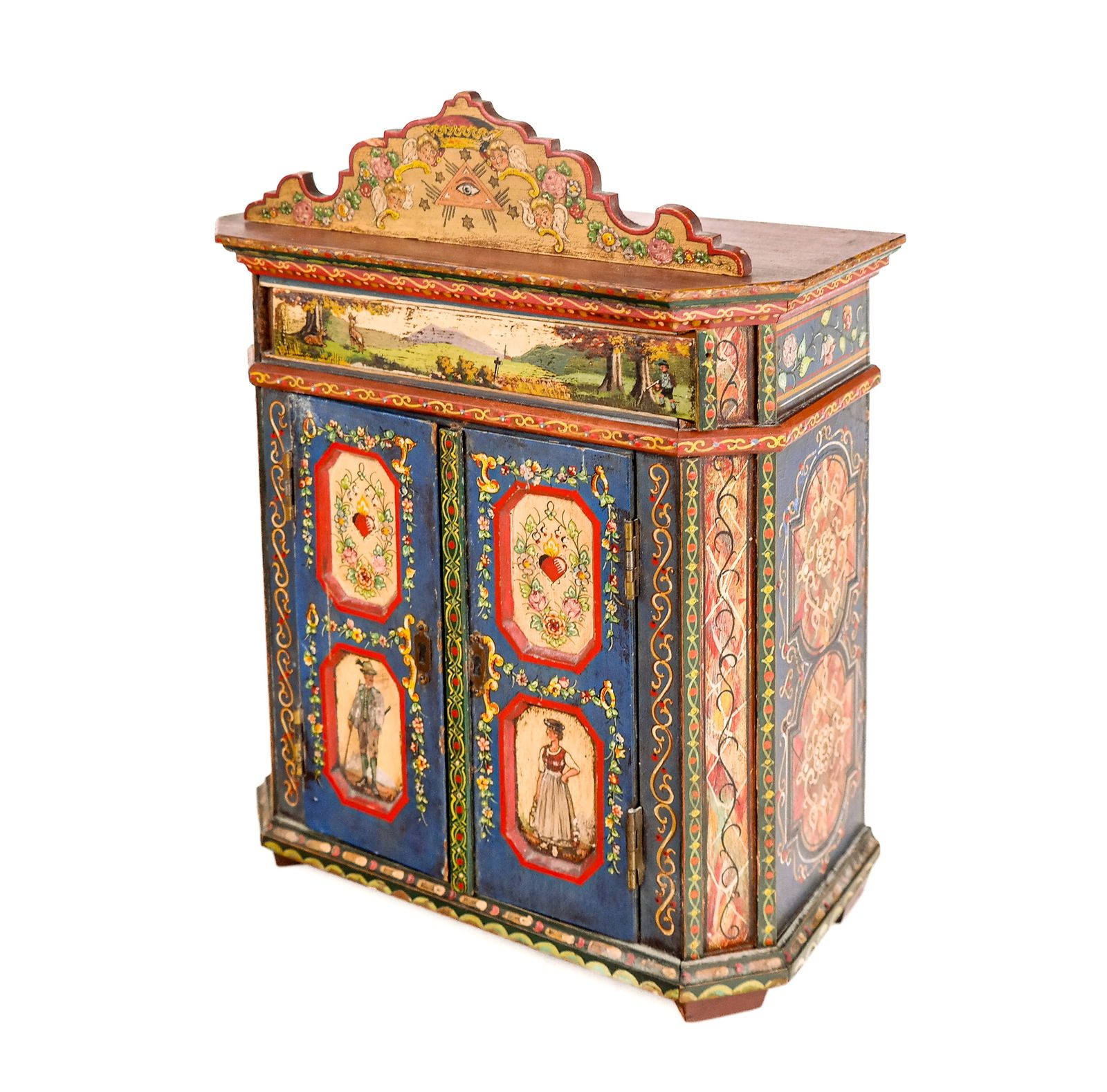 Tyrolean Salesman Sample Wedding Cabinet (1 of 16)