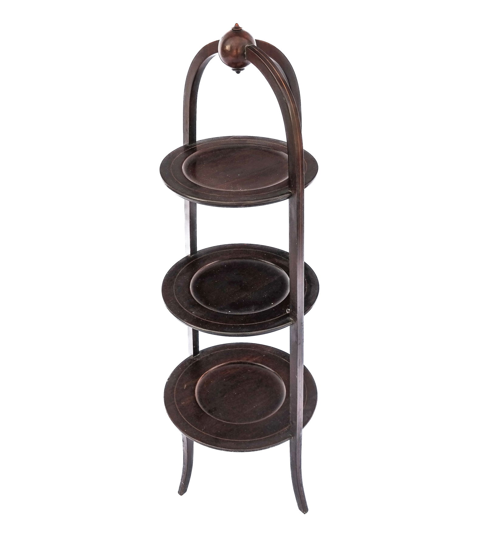 Edwardian Mahogany Muffin Stand (1 of 6)