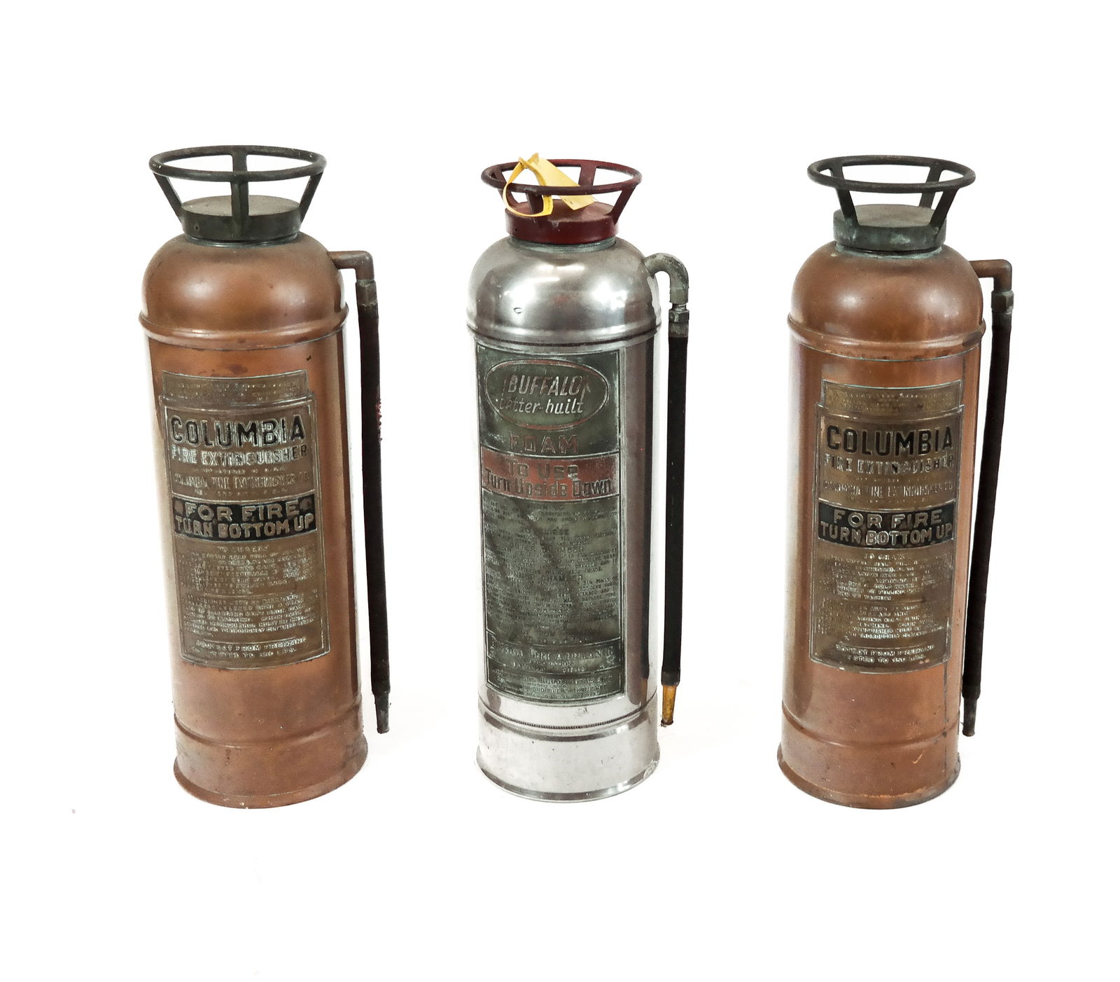 Three Vintage Decorative Fire Extinguishers (1 of 11)
