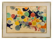Ernst WILHELM NAY Abstract Watercolor on Paper